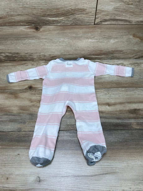 Burt's Bees Baby Organic Striped Sleeper White sz Newborn - Me 'n Mommy To Be