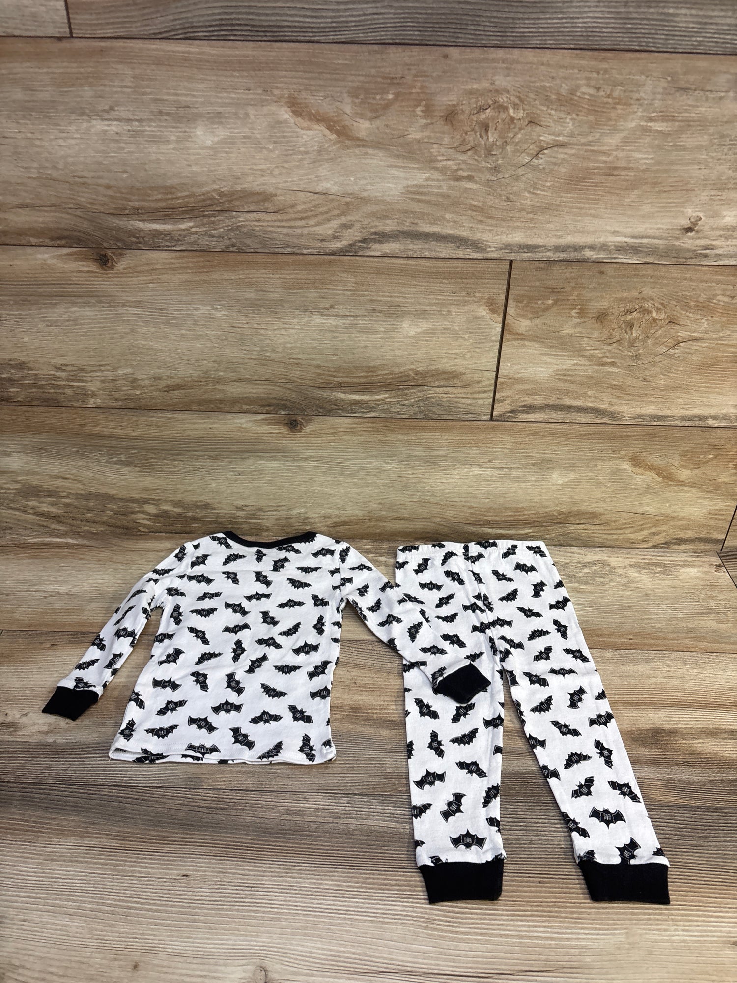 Chick Pea 2pc Bat Pajama Set White sz 12m