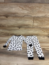 Chick Pea 2pc Bat Pajama Set White sz 12m
