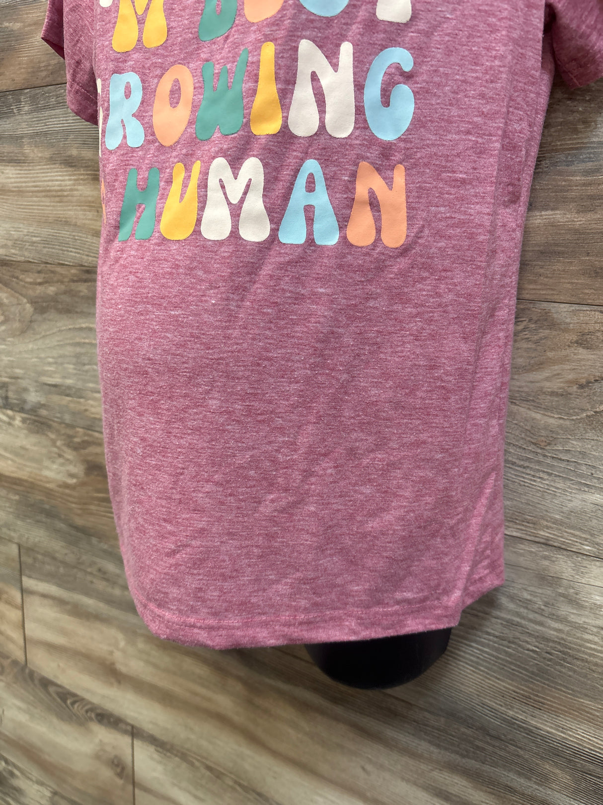 HXWCH Maternity 'I Can't I'm Busy Growing A Human' Shirt Red sz Small
