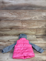 Pink Plantation 2fer Puffer Jacket Pink sz 2T