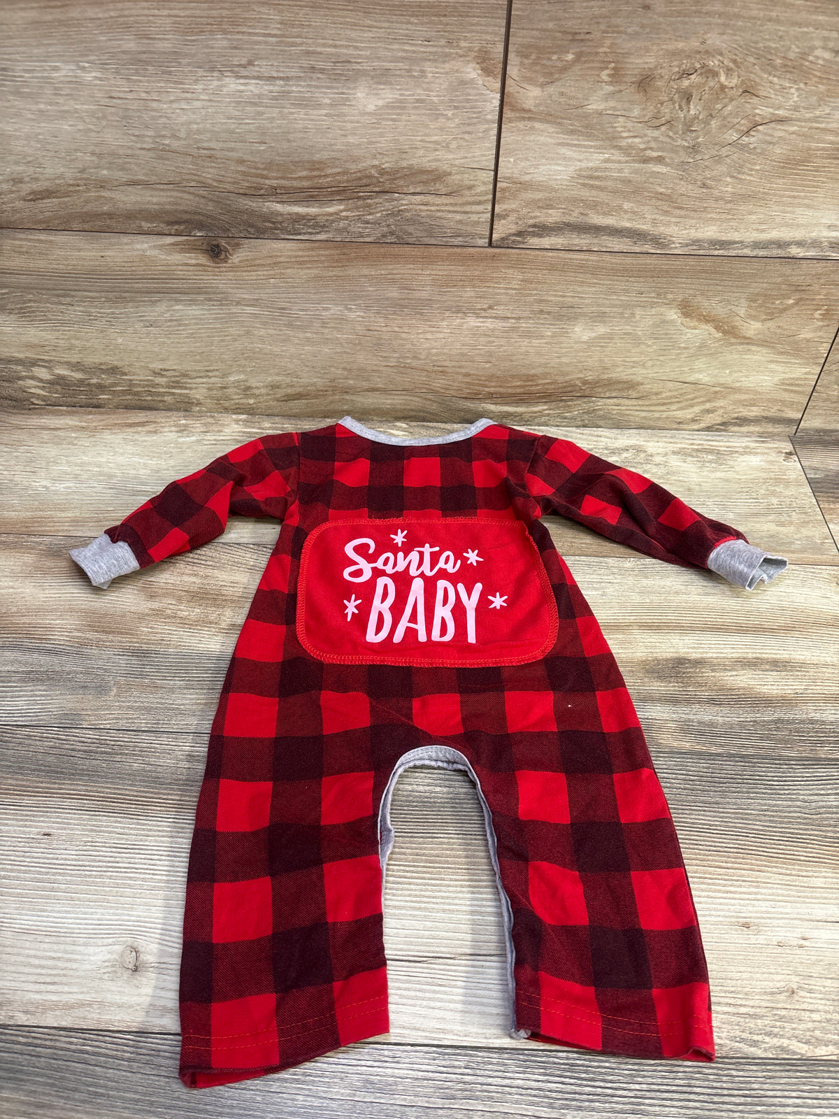 Buffalo Plaid Coverall Red sz 6-9m