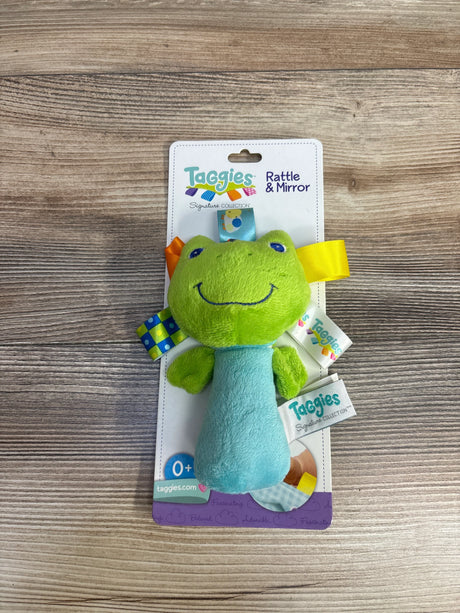 NEW Taggies Rattle & Mirror Frog - Me n Mommy To Be