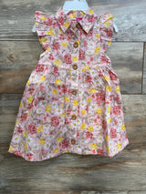 NEW Penelope Mack 2pc Button Dress & Bloomers Set Pink sz 24m