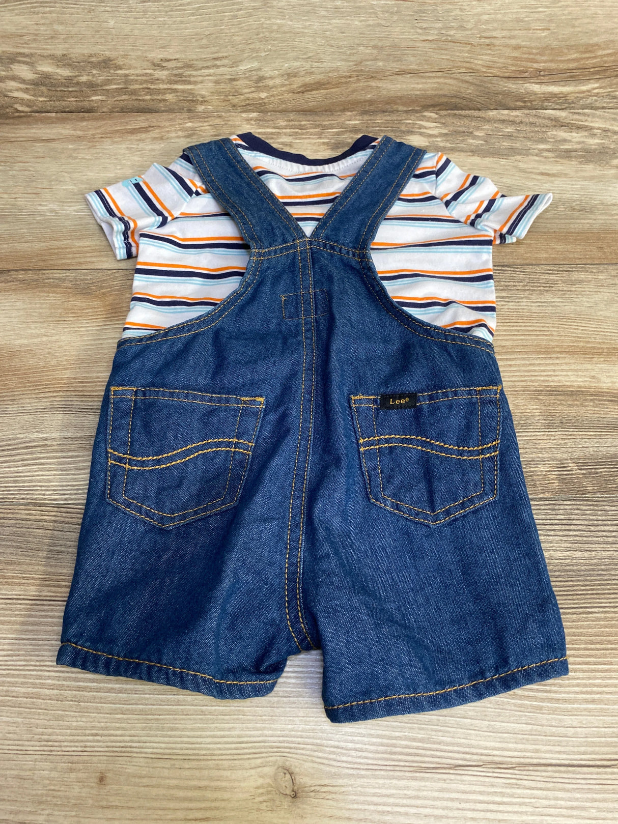 Lee 2pc Denim Overall Set Blue sz 6-9m