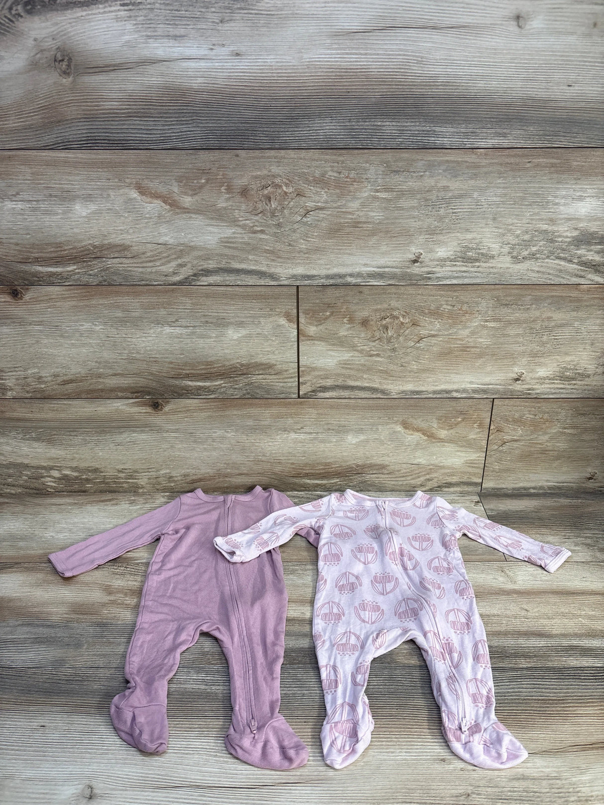 Cloud Island 2pk Soft Modal Sleepers Pink sz 0-3m