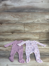 Cloud Island 2pk Soft Modal Sleepers Pink sz 0-3m