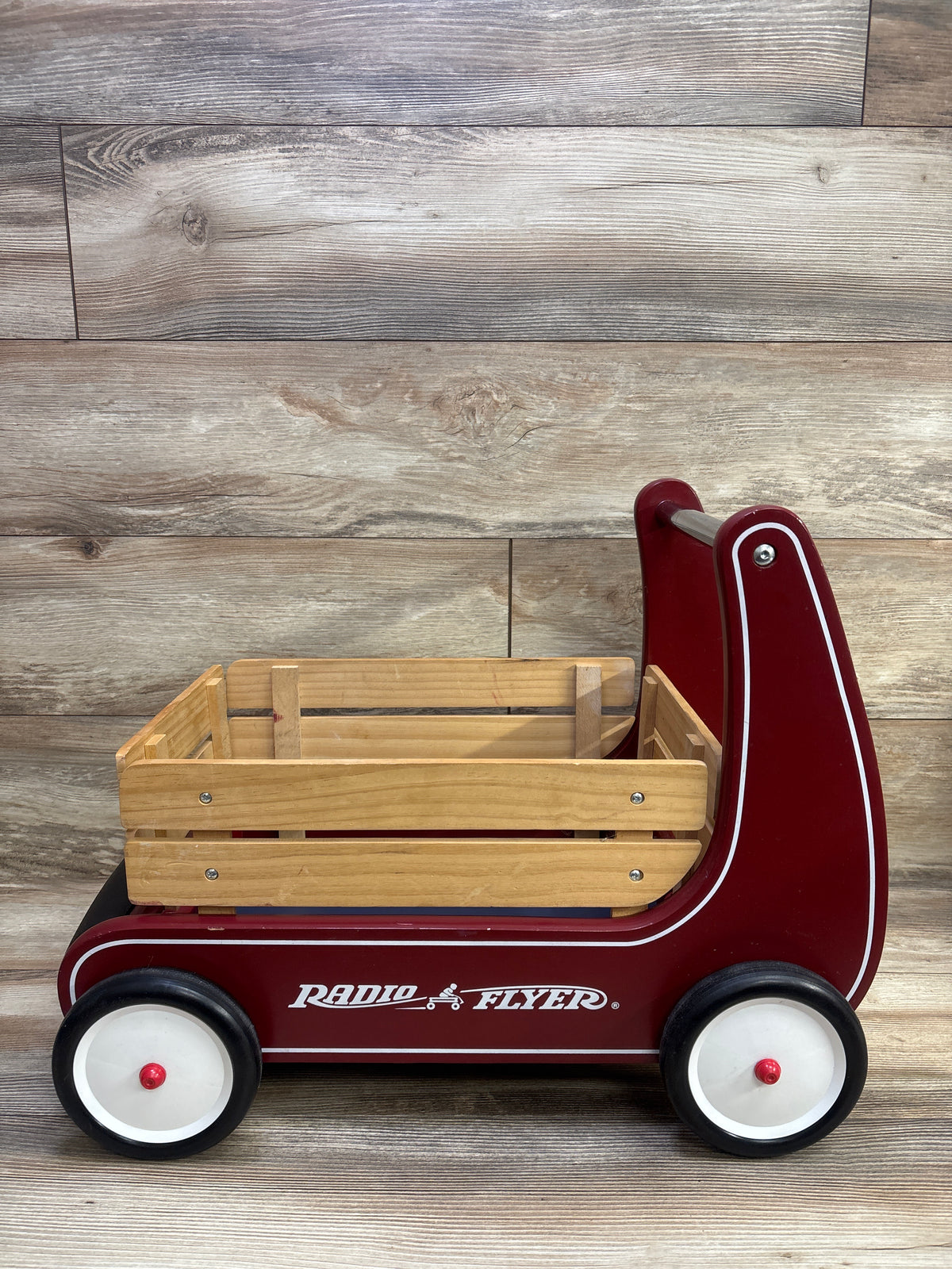 Radio Flyer Classic Wooden Walker Wagon Red