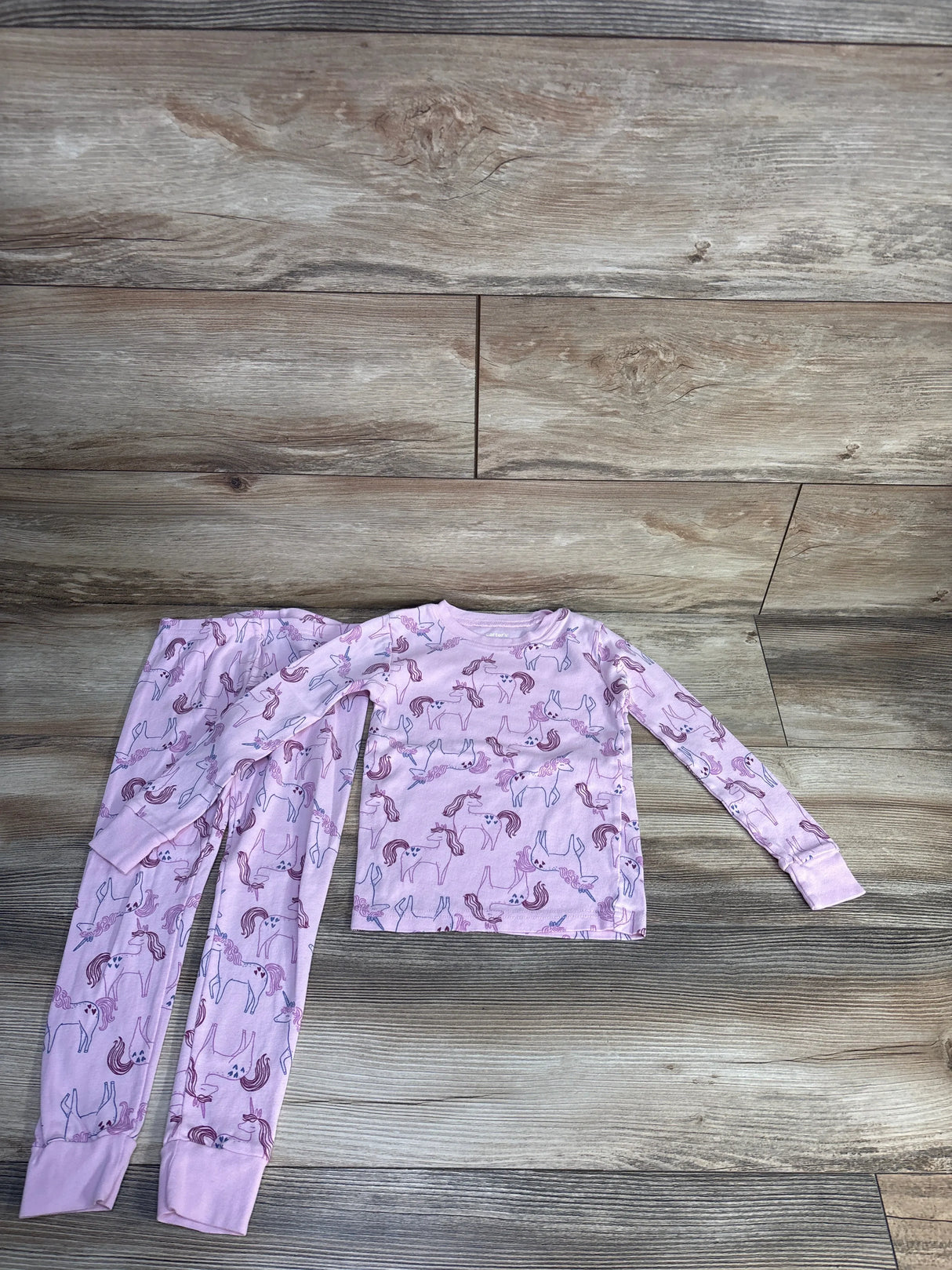 Carter's 2pc Unicorn Pajama Set Pink sz 5T