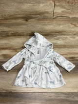 Just One You Dino Terry Bath Robe White sz 0-9m