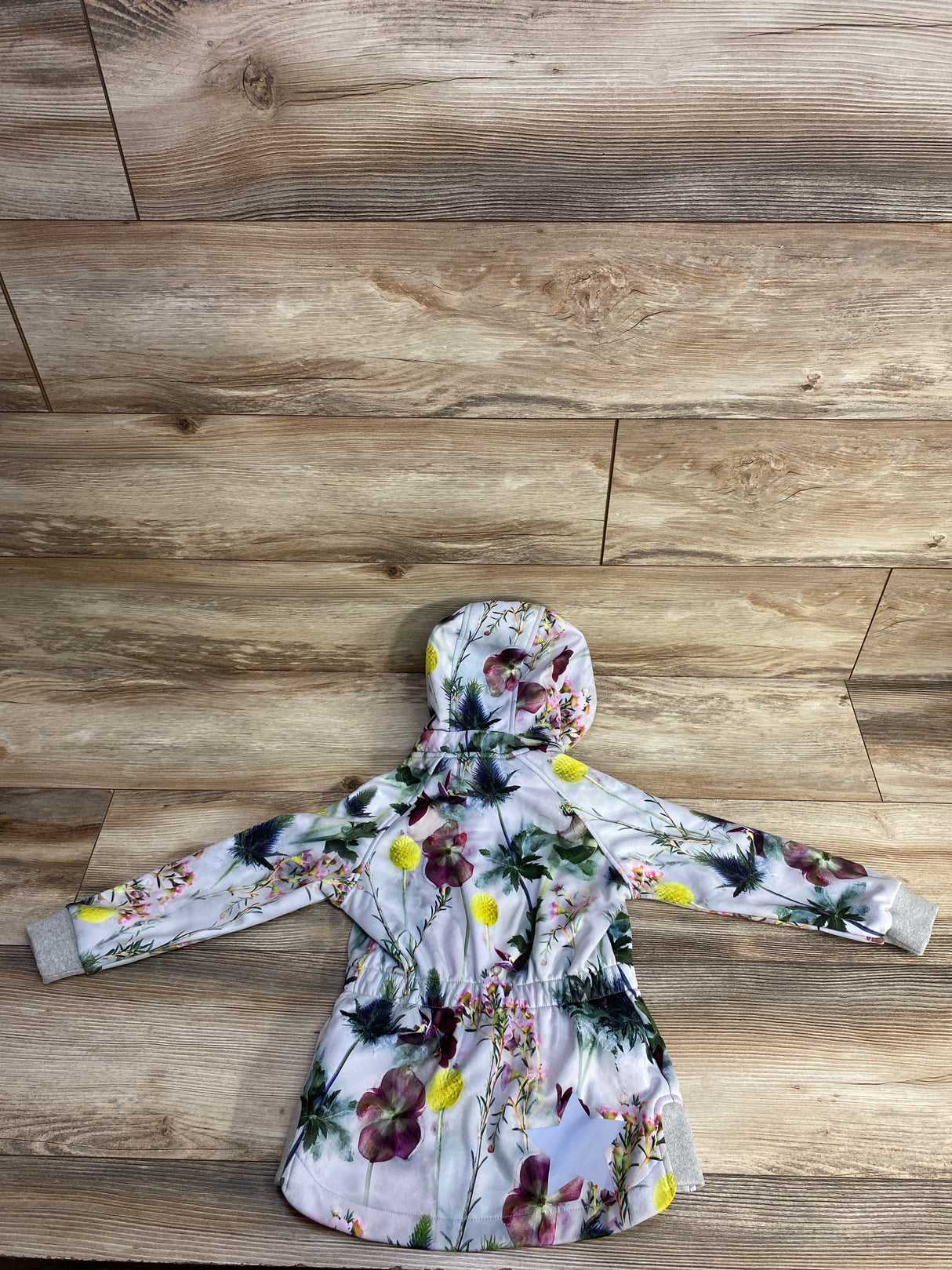 Molo Hillary Soft Shell Jacket in Frozen Flowers sz 4T