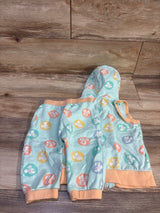 Monica + Andy Minnie Mouse 2pc Sleeveless Hoodie & Jogger Set Blue sz 2T