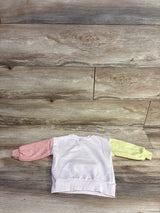 Disney Junior Minnie Mouse Color Block Sweatshirt Peach sz 2T