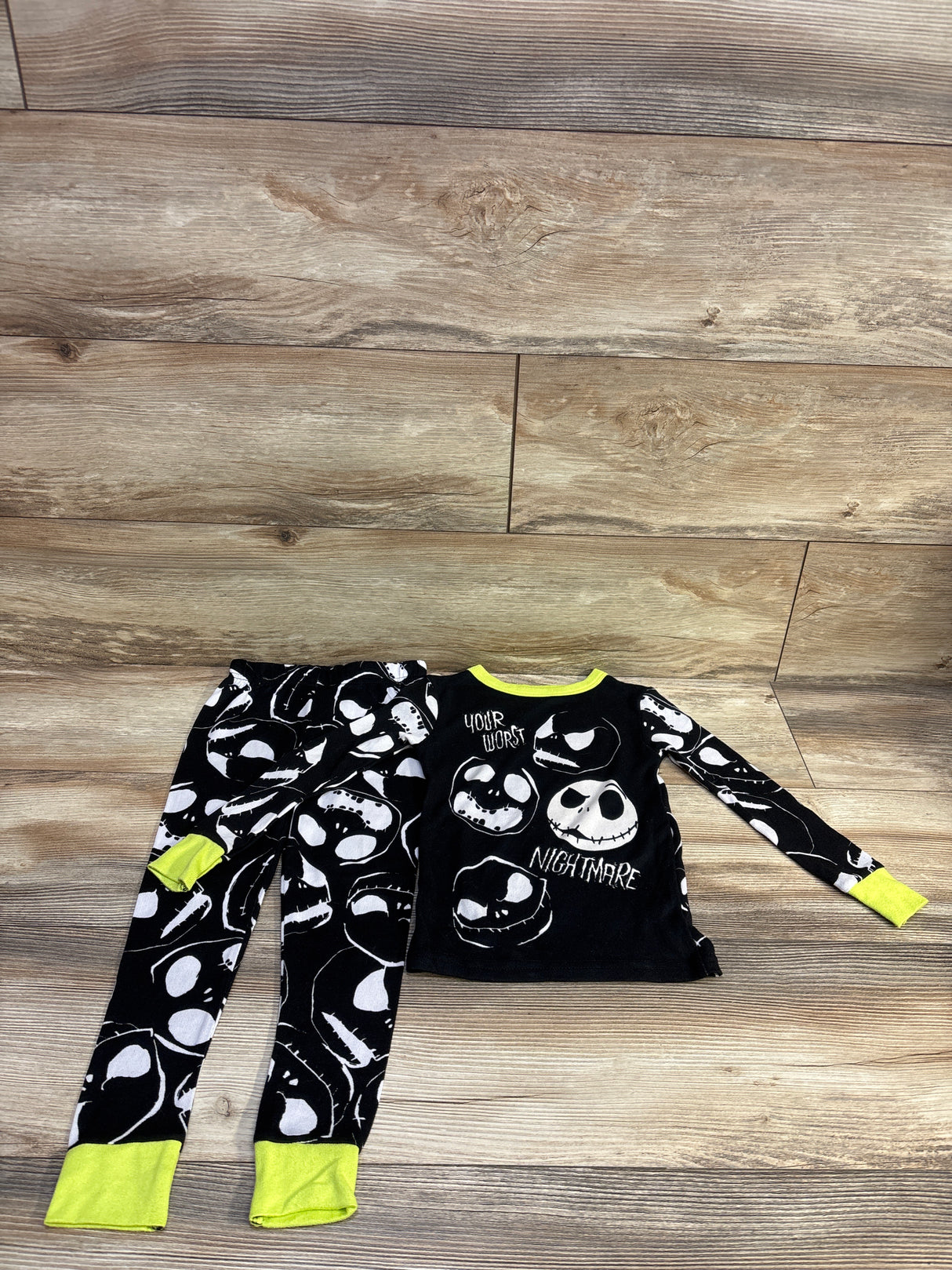 Disney Nightmare Before Christmas 2pc Pajama Set Black sz 4T