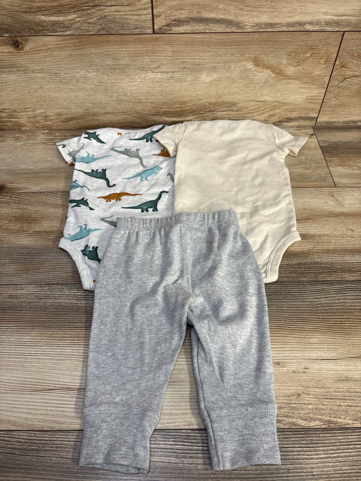 Child Of Mine 3pc Bodysuit & Pants Set Grey sz 3-6m
