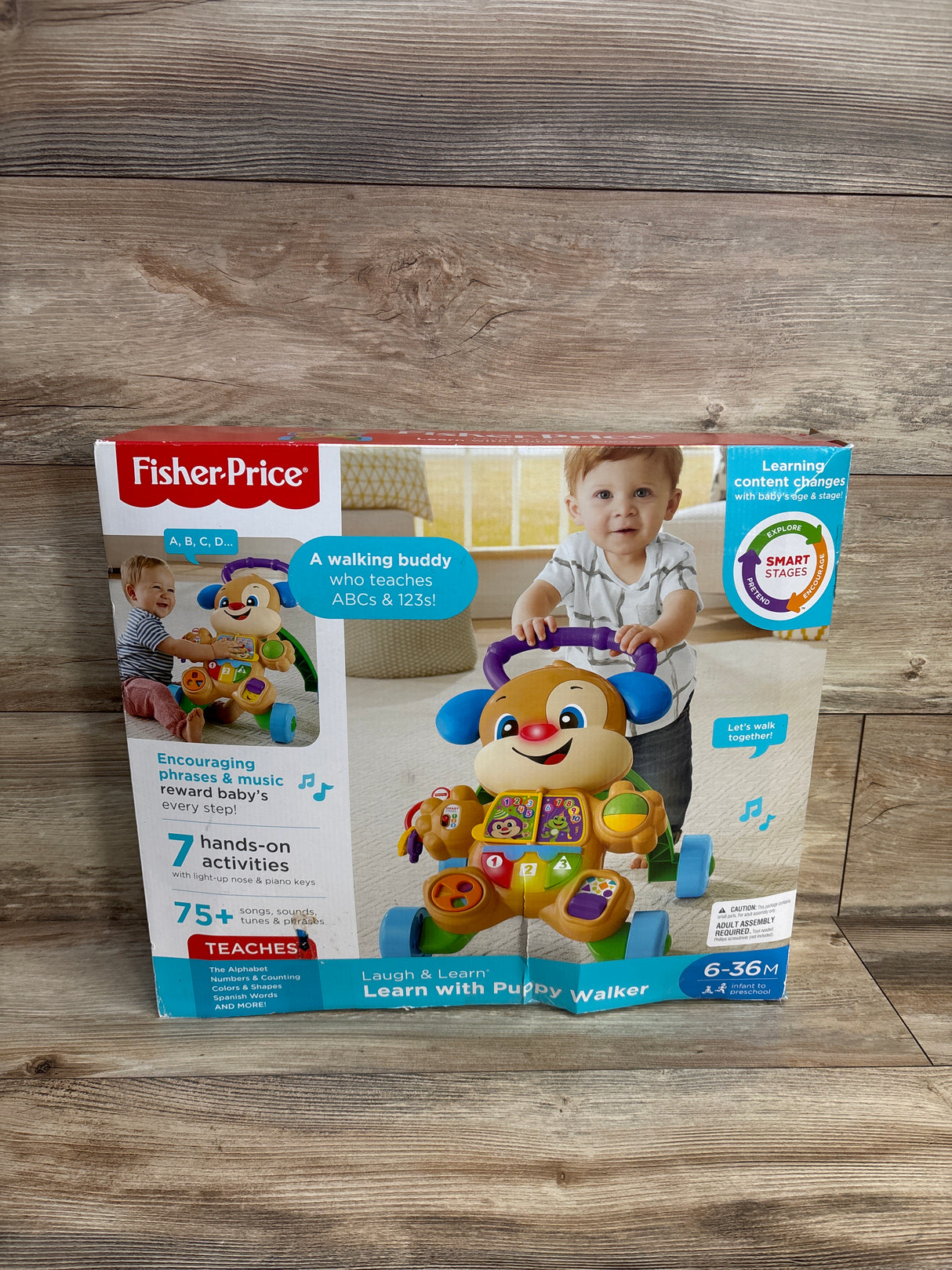 NEW Fisher Price Laugh and Learn Smart Stages Learn With Puppy Walker