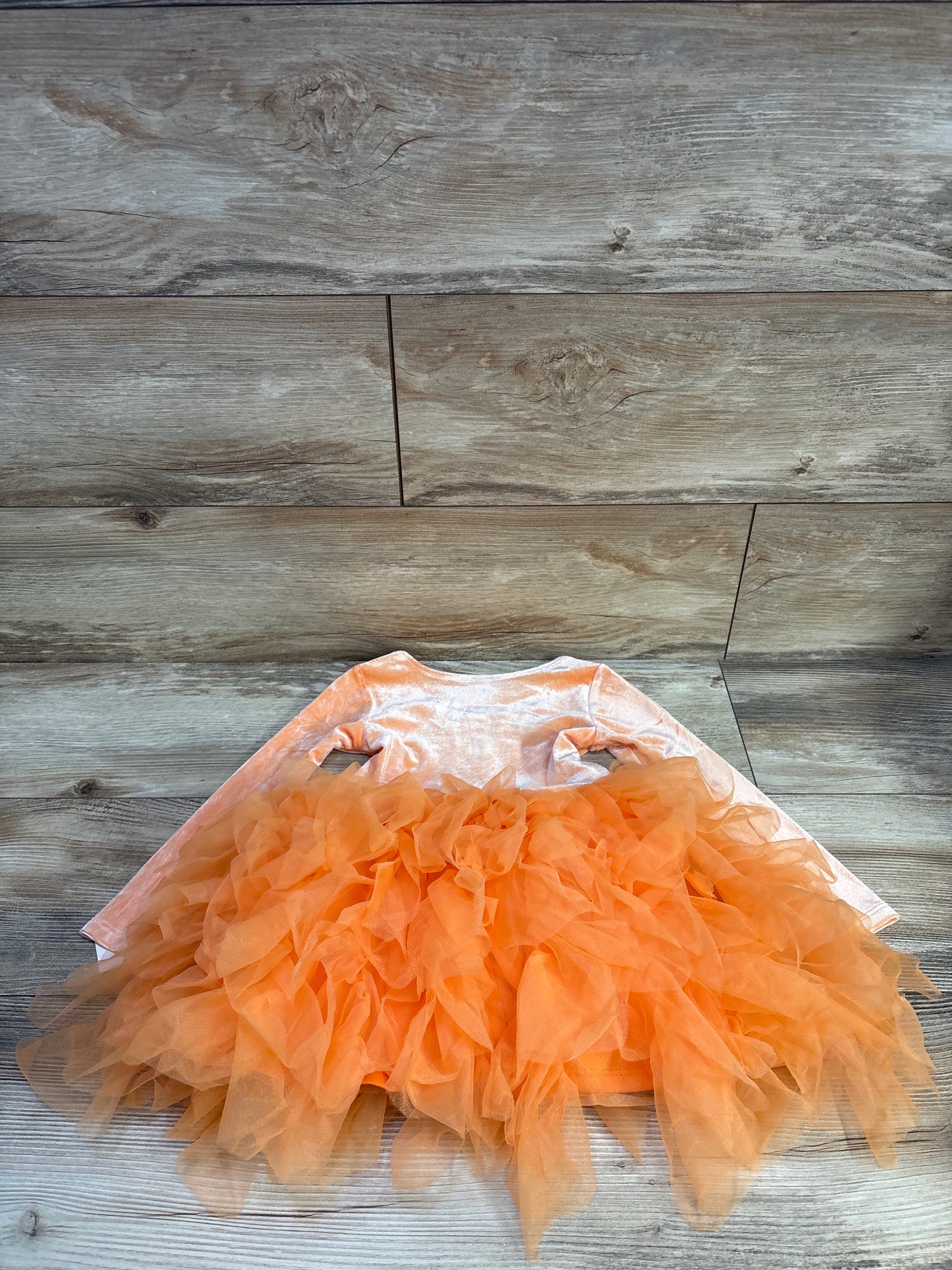 NEW Mad Engine Girls Halloween Jack-o'-Lantern Tulle Dress Orange sz 2T