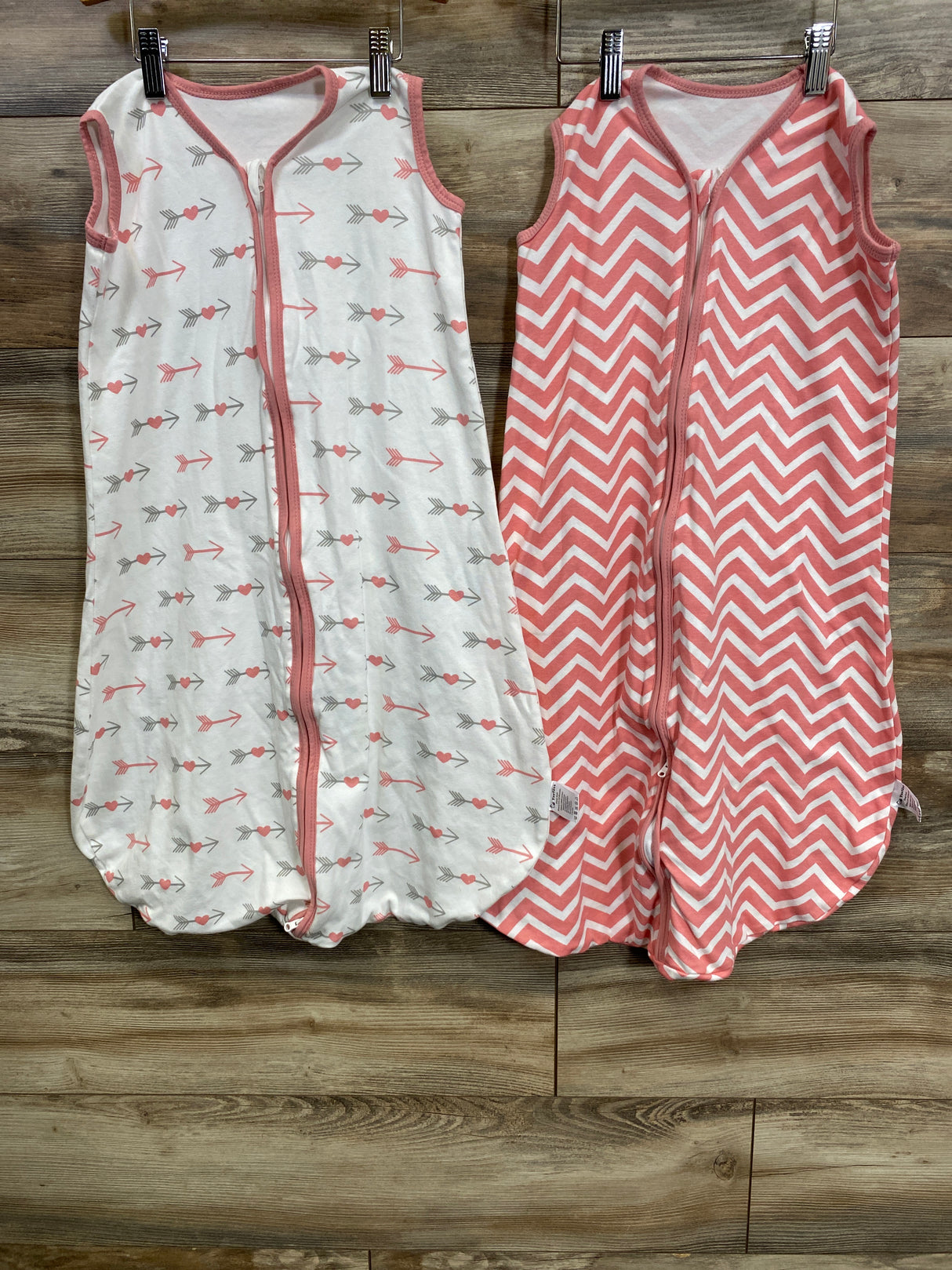 Yoofoss 2pk Patterned Sleep Sack Set Pink sz 12-18m