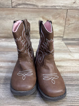 Wonder Nation Western Cowgirl Boots Brown sz 9c
