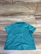 Okie Dokie Active Polo Shirt Teal sz 12m