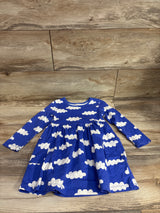 Hanna Andersson Long Sleeve Playground Dress with Pockets Blue sz 3T