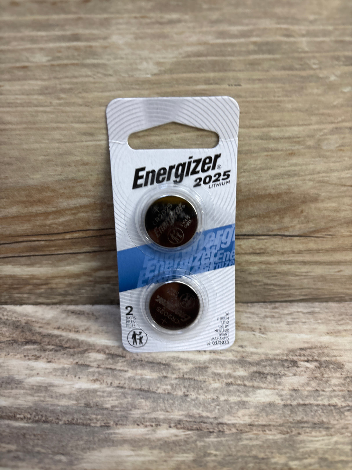 NEW Energizer 2025 Lithium Coin Batteries 2pk