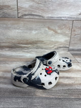 Crocs Classic Clogs w/ Spiderman Jibbit, Brown sz 6c