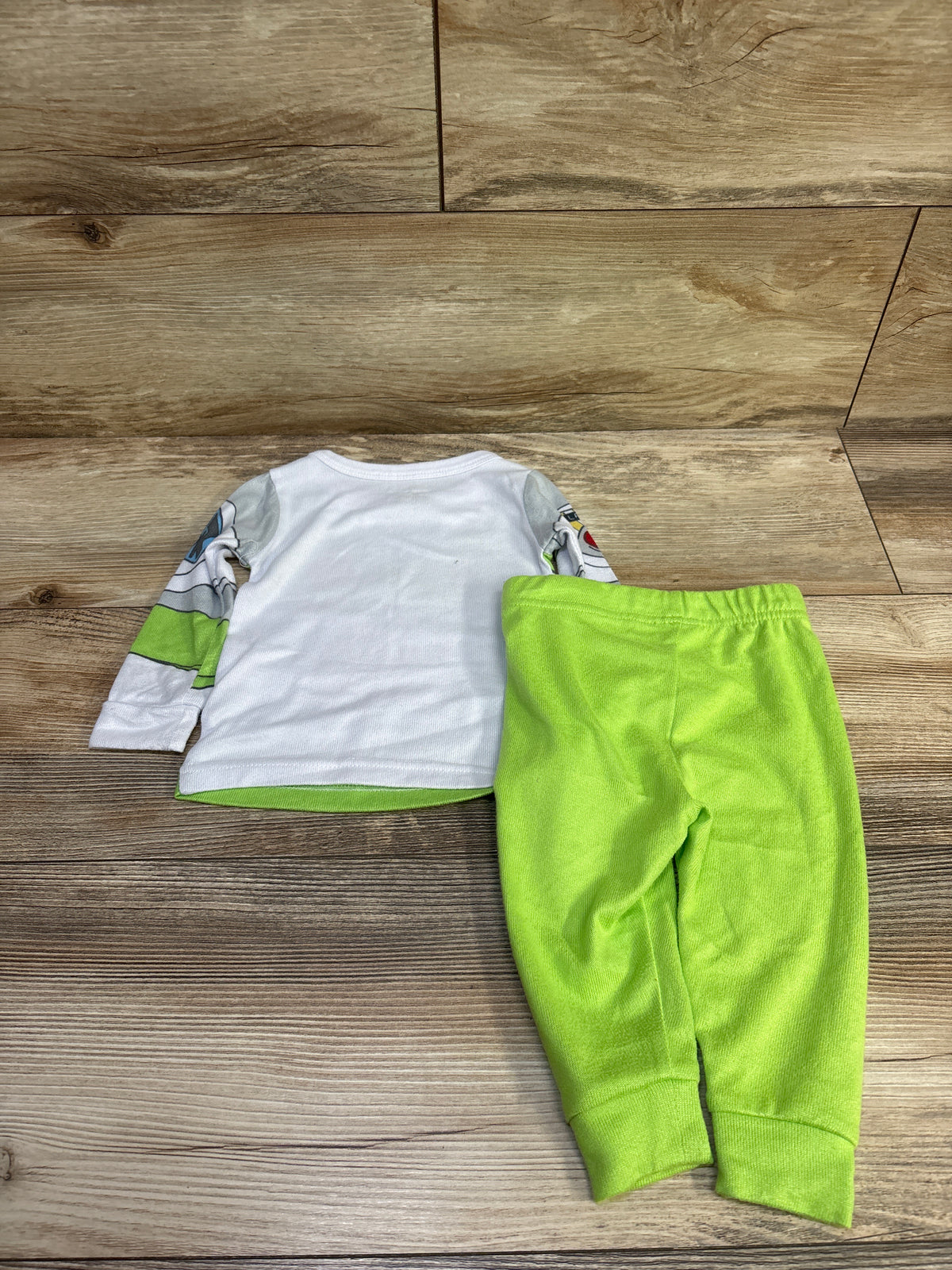 Disney Pixar Toy Story 2pc Buzz Lightyear Pajama Set White sz 12m