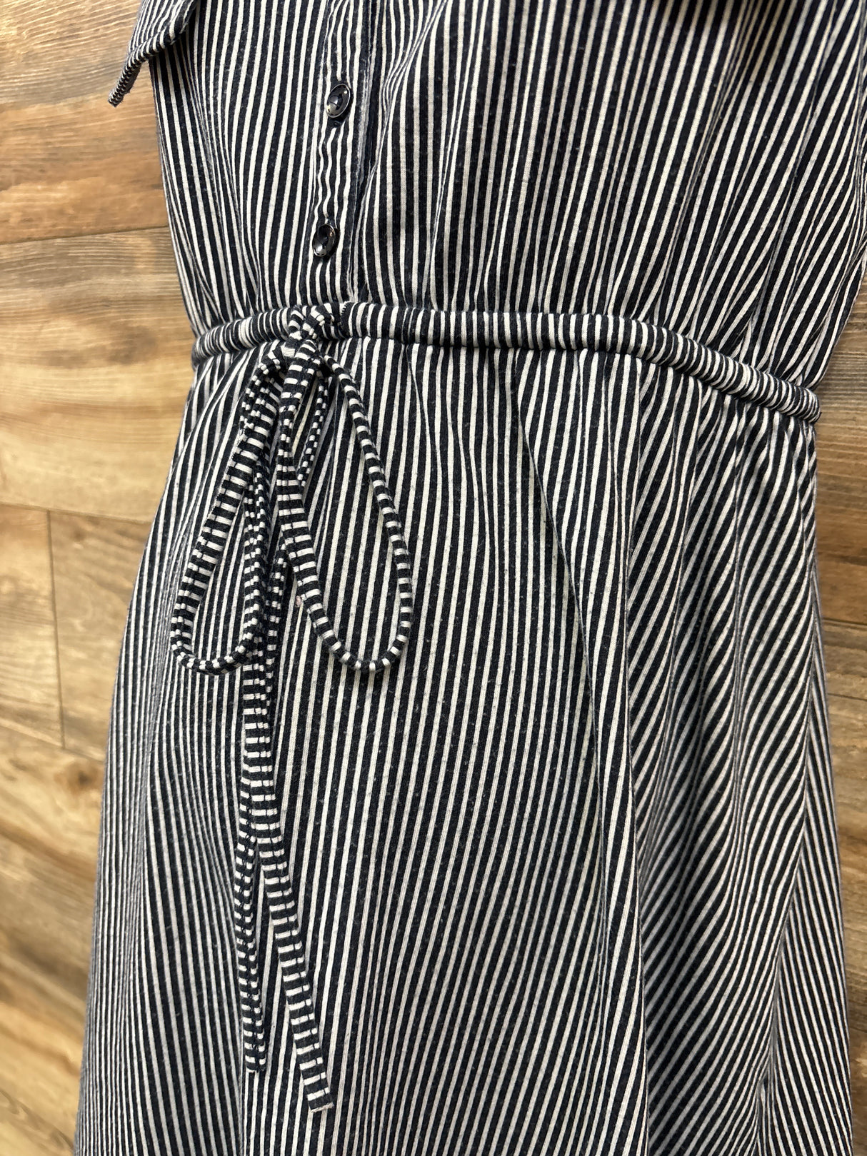 Siren Lily Striped Sleeveless Tunic Black sz Medium