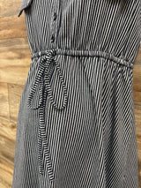 Siren Lily Striped Sleeveless Tunic Black sz Medium