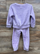 Colette Lilly 2pc Plush Sweatshirt & Joggers Purple sz 3T - Me n Mommy To Be