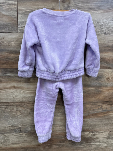Colette Lilly 2pc Plush Sweatshirt & Joggers Purple sz 3T - Me n Mommy To Be