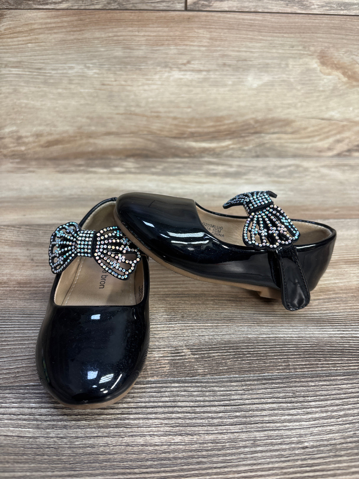 THEE BRON Patent Leather Mary Jane Ballet Flats Black sz 8c