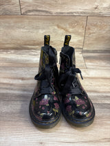Dr. Marten 1460 Decayed Rose Lace Up Boots Black sz 12c