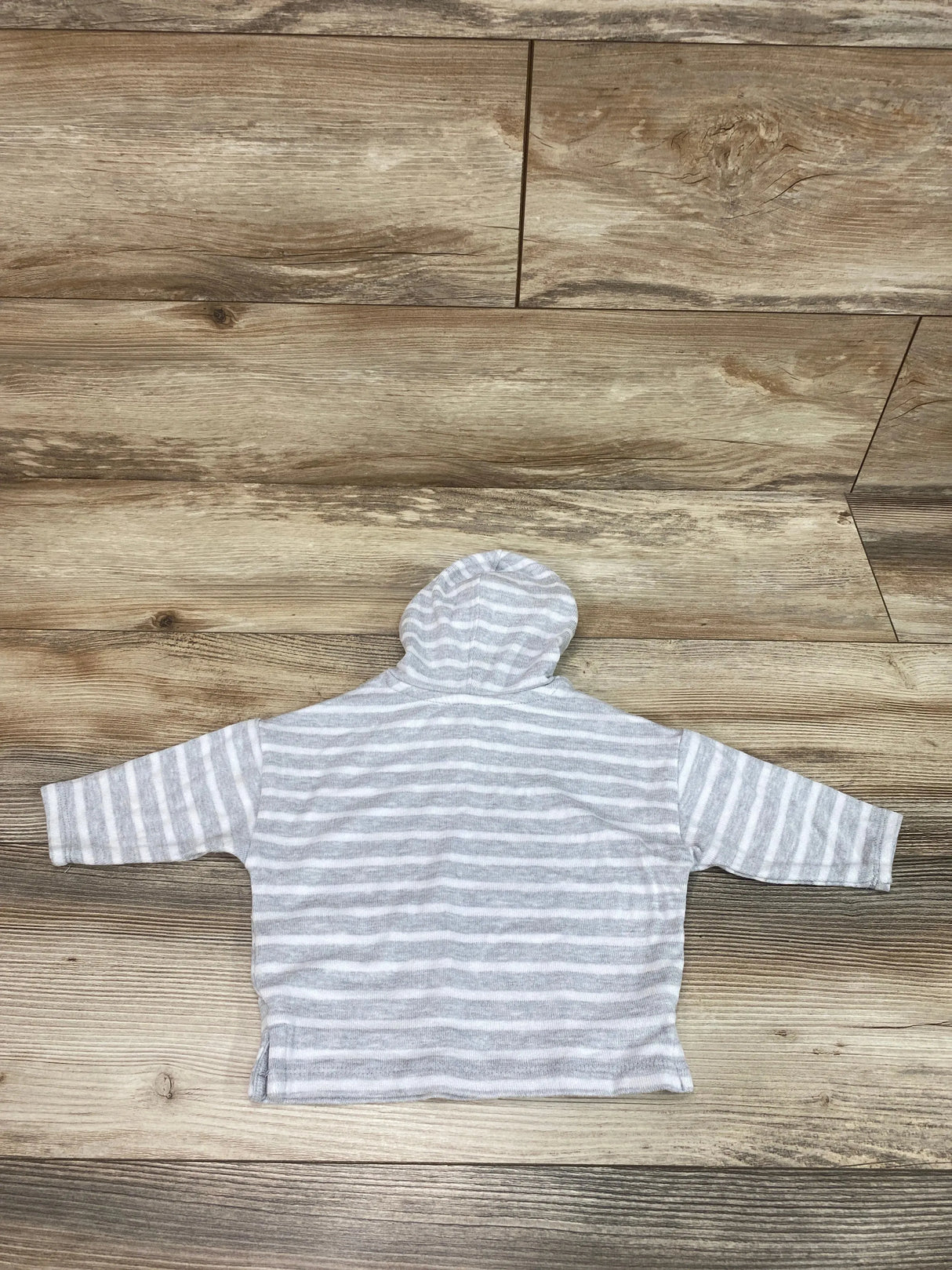 Easy-Peasy Striped Hoodie Grey sz 0-3m