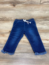 Cat & Jack Raw Edge Hem Pants Blue sz 6-9m