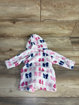 Hudson Baby Plush Bow Robe White sz 0-9m
