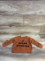 Baby Gap x Star Wars I Speak Wookie Pull Over Sweater Brown sz 12-18m