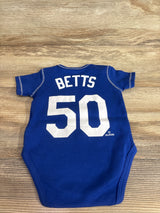 Genuine Merchandise MLB LA Dodgers Betts 50 Bodysuit Blue sz 0/3m