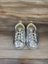 Kurt Geiger London Lane Star Soft Sole Crib Sneakers Silver sz 4c