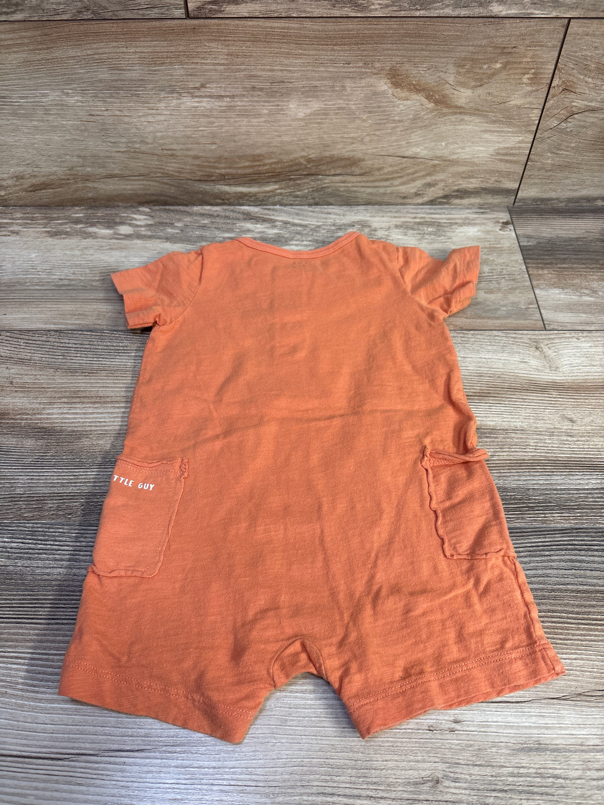 Carter's Henley Lovable Little Guy Romper Orange sz 18m