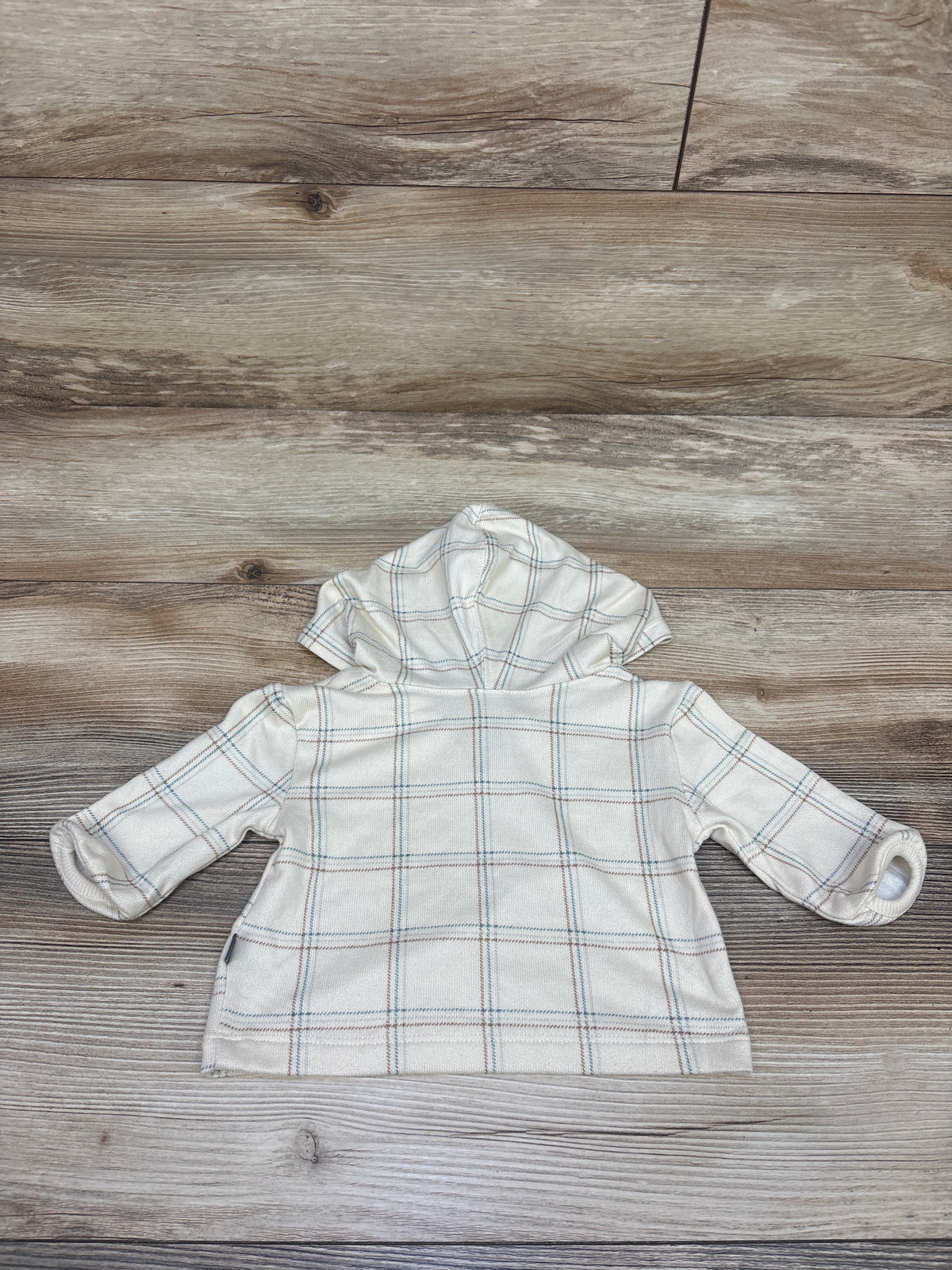 Modern Moments Hooded Long Sleeve Shirt Beige sz 0-3m