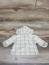 Modern Moments Hooded Long Sleeve Shirt Beige sz 0-3m