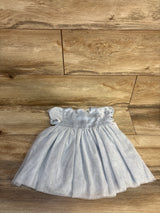 NEW Oshkosh Short-Sleeve Tulle Satin Dress Blue sz 9m