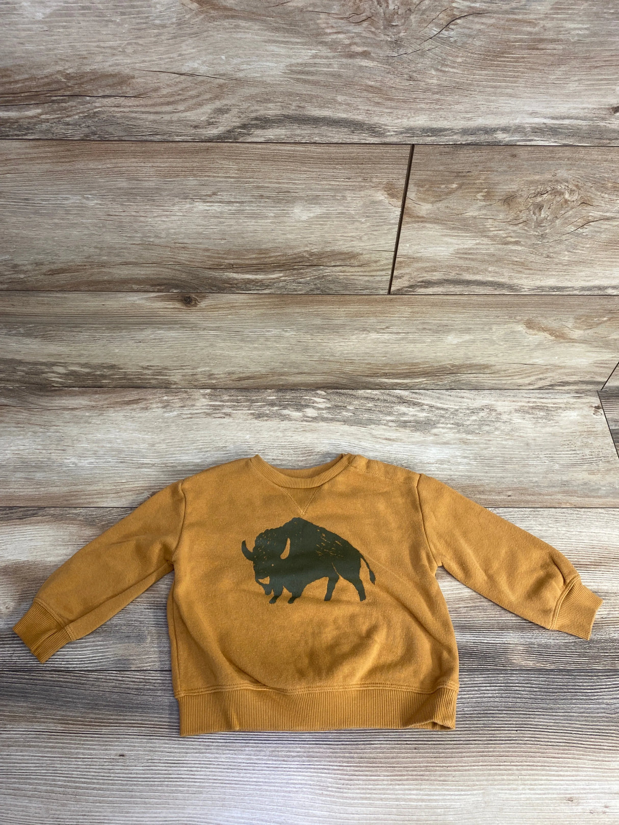 Little Co Buffalo Pull Over Sweatshirt Carmel sz 12m