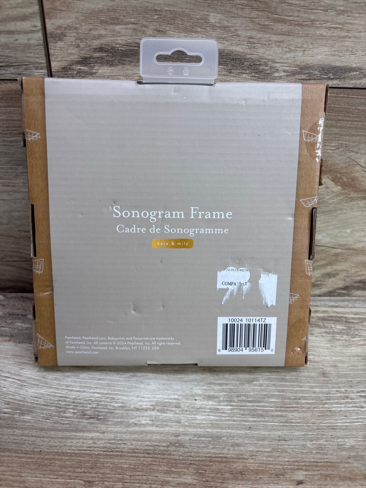 NEW Kate & Milo Pumpkin Sonogram Photo Frame 4x6'' Photo