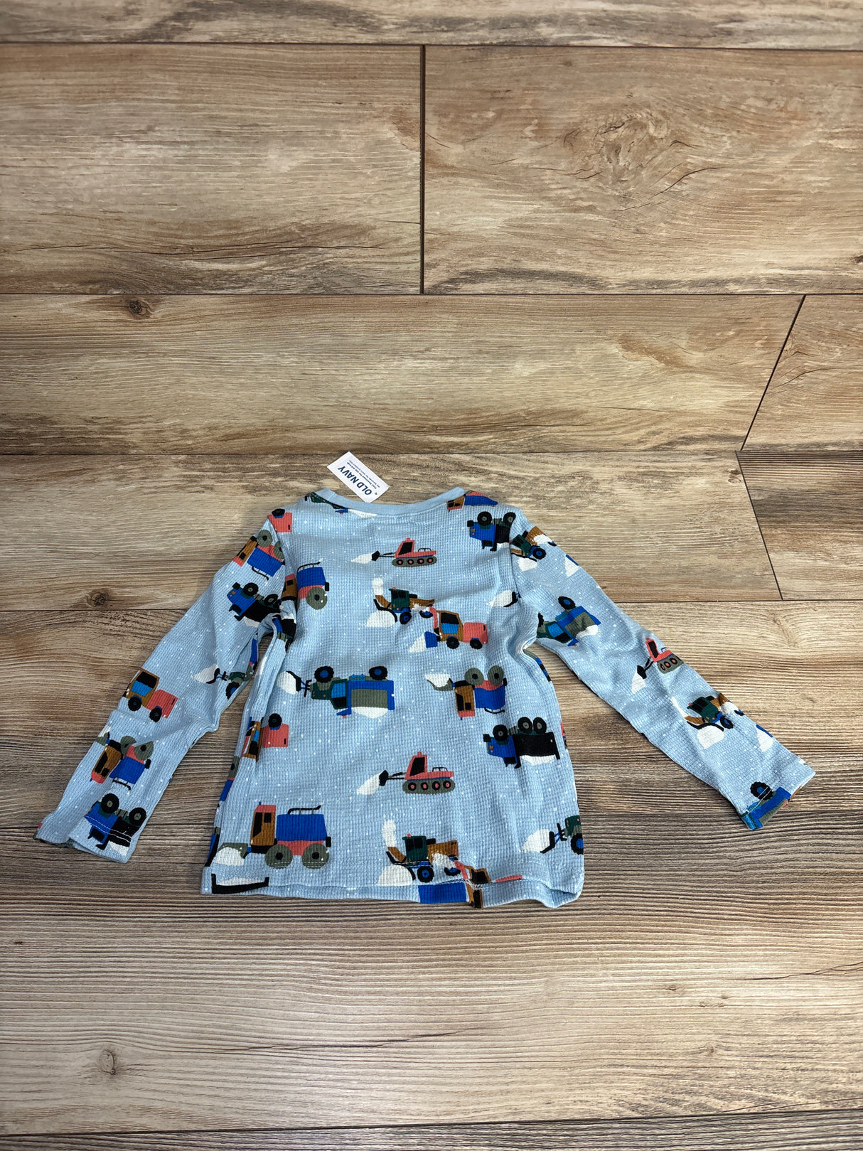 NEW Old Navy Snow Plow Waffle Knit Blue Shirt sz 2T