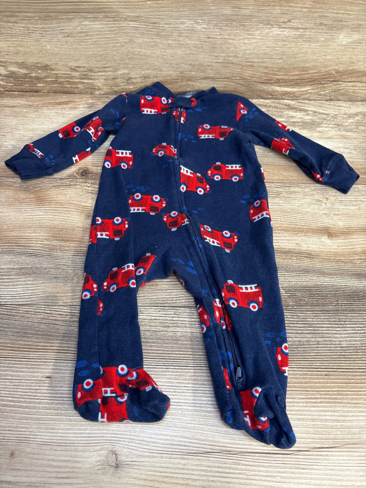 Carter's Firetruck Sleeper Navy sz 6m - Me n Mommy To Be