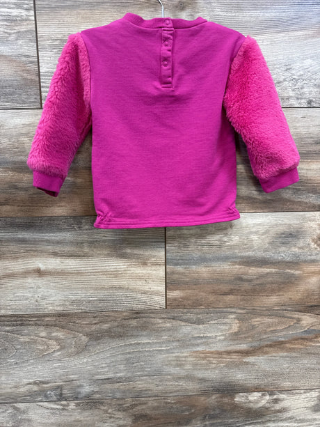 Andy & Evan Plush Sweatshirt Pink sz 12-18m - Me n Mommy To Be