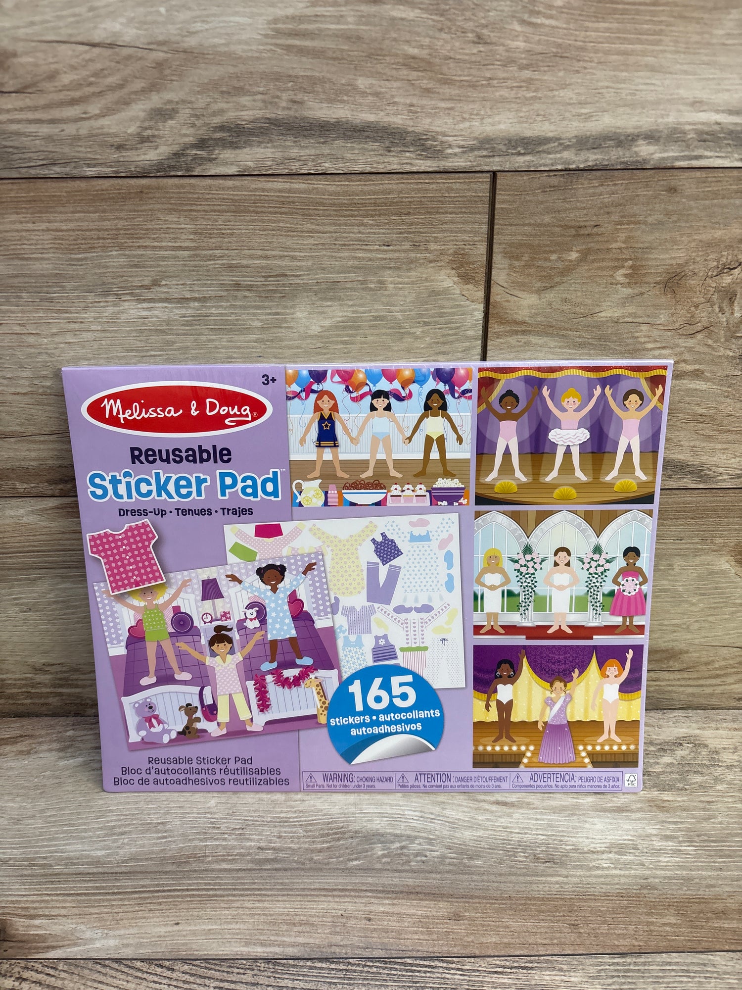 NEW Melissa & Doug Reusable Sticker Pad: Dress-Up - 165+ Reusable Stickers